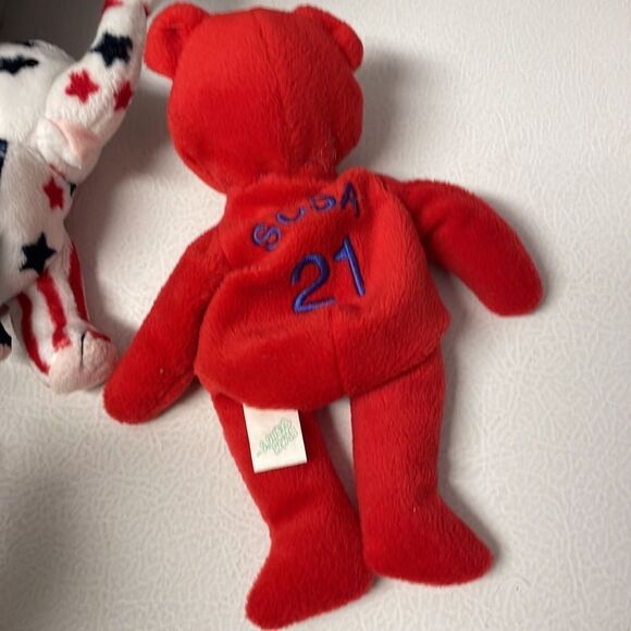 Plush Lot Stuffed Animals Owl Poop Frog Bear Bunny Elephant - Picture 11 of 14